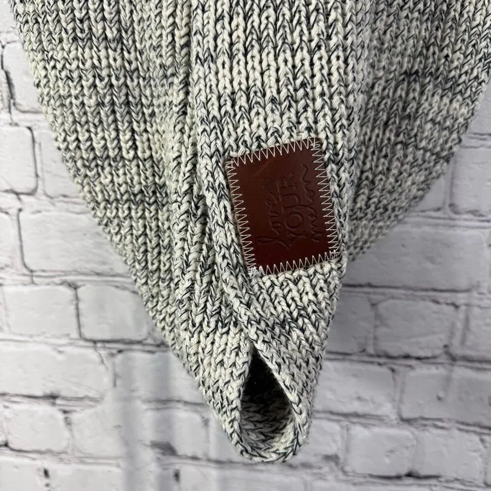 Love Your Melon Knit Infinity Scarf Navy Gray